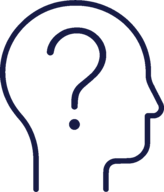 Head with a question mark icon for the Understand step